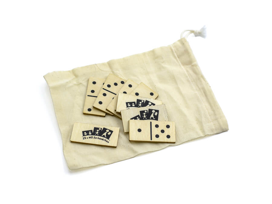 Domino s potlačou - sieťotlač;Domino s potiskem - sítotisk