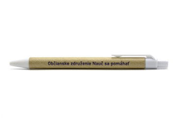 Papierové pero s tampónovou potlačou;Papírové pero s tamponovým potiskem