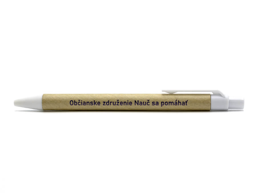 Papierové pero s tampónovou potlačou;Papírové pero s tamponovým potiskem