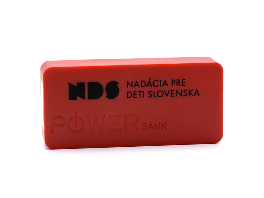 Powerbanka s tampónovou potlačou;Powerbanka s tamponovým potiskem