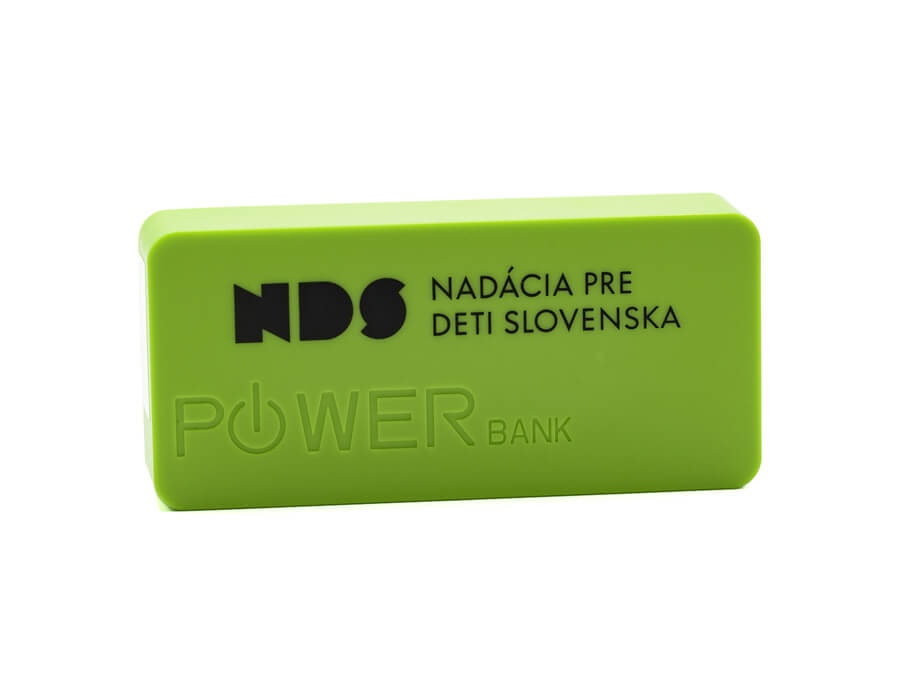 Powerbanka s tampónovou potlačou;Powerbanka s tamponovým potiskem