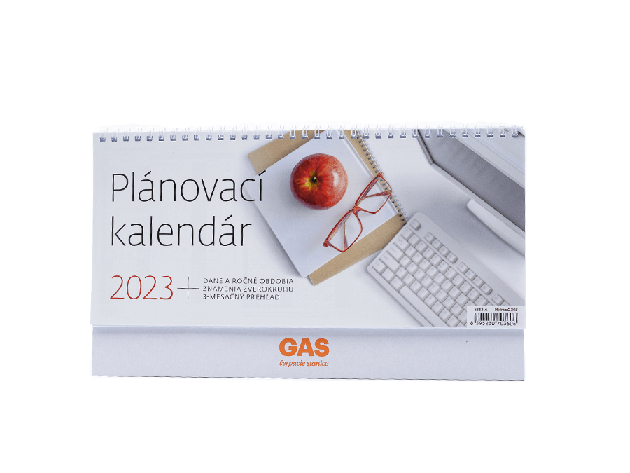Kalendár s potlačou - sieťotlač; Kalendář s potiskem - sítotisk