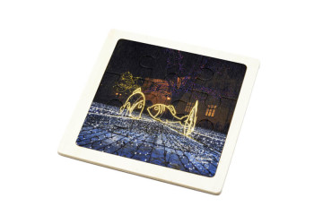Drevené puzzle s potlačou - UV tlač;Dřevěné puzzle s potiskem - UV tisk