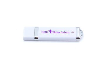 usb kľúč s jednofarbnou potlačou loga; usb klíč s jednobarvým potiskem loga