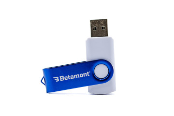 usb kľúč s jednofarbnou potlačou loga; usb klíč s jednobarvým potiskem loga