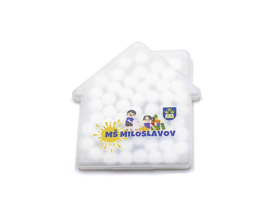 cukríky v krabičke s uv potlačou; bonbóny v krabičce s uv potiskem