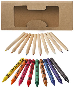 Stift- und Wachsmalstiftset, 19-teilig - Reklamnepredmety
