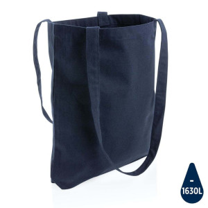 Impact Aware™ recycelte Baumwolltasche, navy blau - Reklamnepredmety