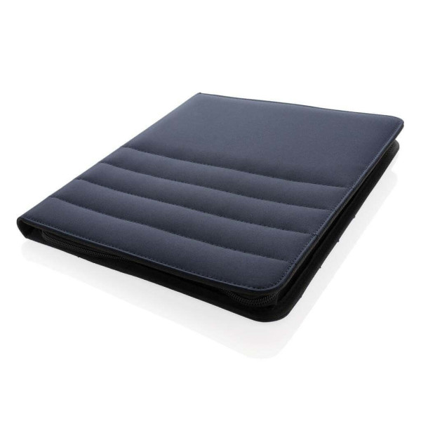 Impact AWARE™ RPET A4 Portfolio mit Reißverschluss, navy bla