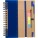 Recycled paper notebook - ujrapapir-spiralnotesz-jelololapokkal-kek-natur--9182-05--300 - variant Gi 9182-05