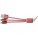 Aluminium alloy cable set - 3in1-toltokabel-piros--9215-08--300 - variant Gi 9215-08