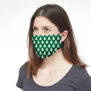 Vollfarbige, 2-lagige Gesichtsabdeckung - Reklamnepredmety