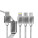USB LADEKABEL MIT LIGHTNING, USB MICRO UND TYPE-C USB-STECKER - ACC037_7 - variant PU ACC037-q00001