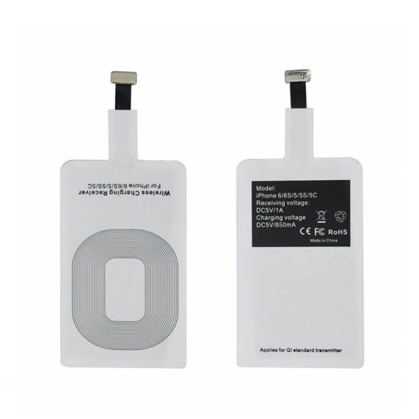 UNIVERSALER RECEIVER (EMPFÄNGER) FÜR KABELLOSES AUFLADEN PER INDUKTION, MIT LIGHTNING-ANSCHLUSS