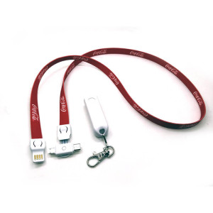 3-IN-1-NETZKABEL MIT SCHLÜSSELBAND - Reklamnepredmety