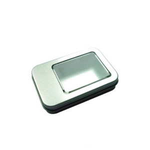 METALLSCHACHTEL MIT SICHTFENSTER KLEIN - Reklamnepredmety