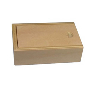 HOLZSCHACHTEL MIT SCHIEBEDECKEL - Reklamnepredmety