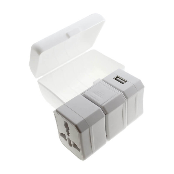 UNIVERSALER REISE-NETZADAPTER MIT USB-AUSGANG