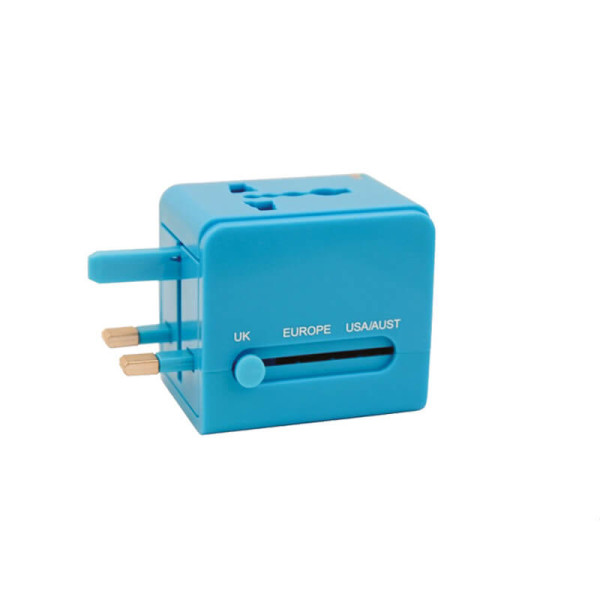 UNIVERSALER REISE-NETZADAPTER MIT 2 USB-AUSGÄNGEN