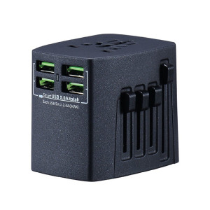 REISEADAPTER MIT 4 USB-SCHNITTSTELLEN - Reklamnepredmety