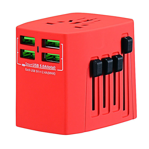 REISEADAPTER MIT 4 USB-SCHNITTSTELLEN