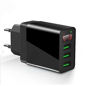 3.1 A ADAPTER MIT 3 USB ANSCHLÜSSEN UND LED-DISPLAY - Reklamnepredmety