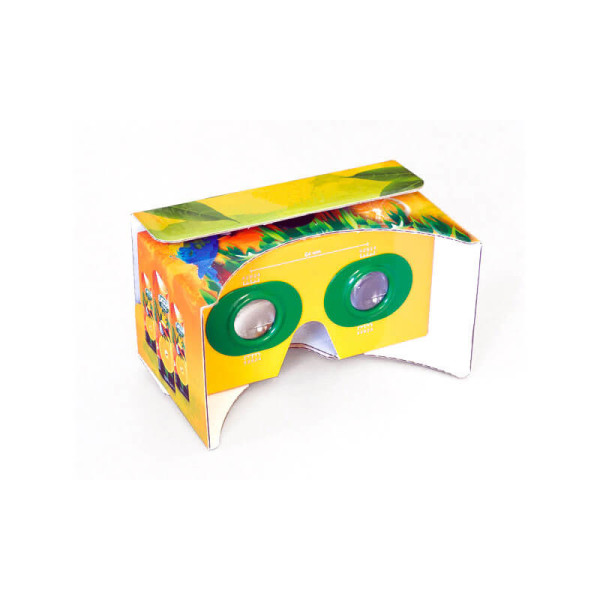 VIRTUELLE 3D-BRILLE AUS KARTON MIT GANZFLÄCHIGEM CMYK-DRUCK