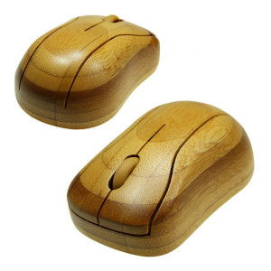FUNKMAUS BAMBOO, 2.4 GHZ - Reklamnepredmety