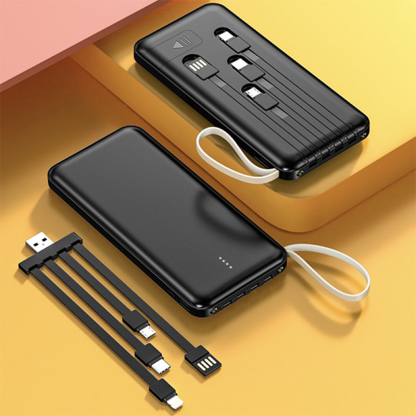 ELEGANTE DUALE POWER BANK MIT HOHER KAPAZITÄT (MOBILES LADEGERÄT) MIT LED LEUCHTE, 8000-10000mAh