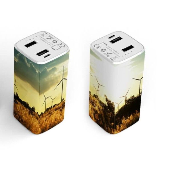 KOMPAKTE POWER BANK (MOBILES LADEGERÄT) MIT LEISTUNGSFÄHIGER LED LEUCHTE, 4000 - 10000 mAh