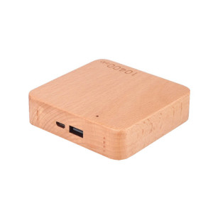 POWER BANK MIT HOLZGEHÄUSE, 10400 mAh - Reklamnepredmety
