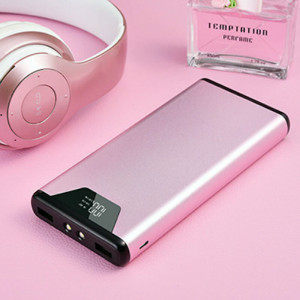 DUALE POWER BANK MIT HOHER KAPAZITÄT UND LCD-DISPLAY, 15000 MAH - Reklamnepredmety