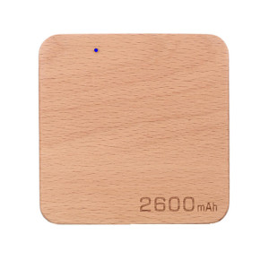 POWER BANK MIT HOLZGEHÄUSE, 2600 mAh - Reklamnepredmety