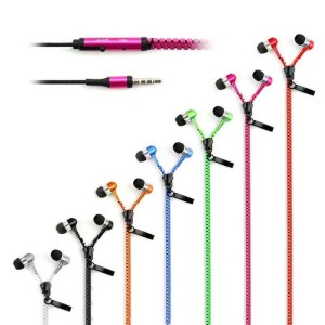 HANDSFREE IN-EAR-KOPFHÖRER MIT REISSVERSCHLUSS-KABEL - Reklamnepredmety