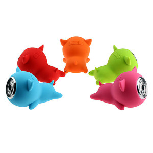 SILIKON BLUETOOTH-LAUTSPRECHER MINI IN FORM EINES SCHWEINES - Reklamnepredmety