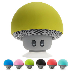 BLUETOOTH-LAUTSPRECHER MINI IN FORM EINES PILZES MIT SAUGKNOPF - Reklamnepredmety