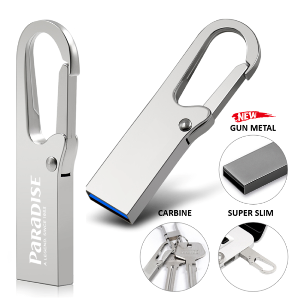 MINI METALL USB-STICK KARABINER