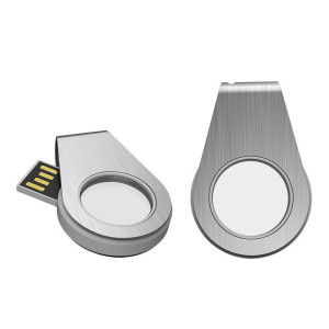 DREHBARER USB-STICK MIT LED UNTERLEUCHTETEM LOGO - Reklamnepredmety