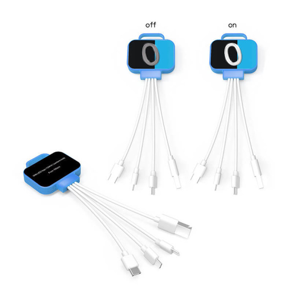 3 IN 1 USB-LADEKABEL MIT LED-LOGO