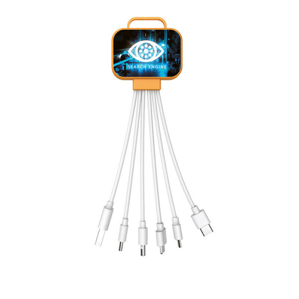 5 IN 1 USB-LADEKABEL MIT LED-LOGO
