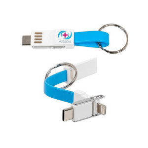 DATEN- UND LADEKABEL 3 IN 1 - ANHÄNGER - Reklamnepredmety