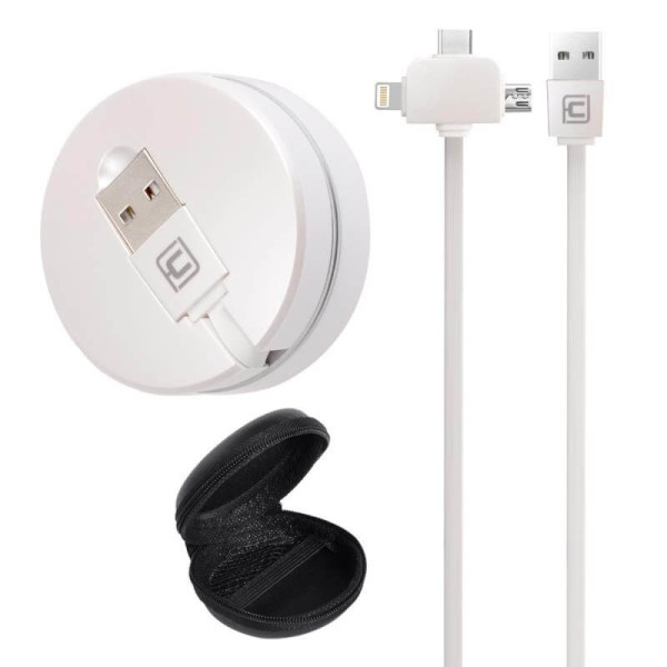 DATEN- UND LADEKABEL 3 IN 1 MIT WINDE
