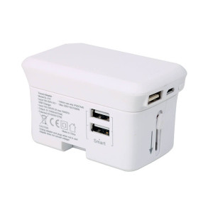 UNIVERSALER REISEADAPTERMIT POWER BANK 4000 / 5000 MAH - Reklamnepredmety