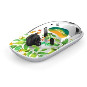 FUNKMAUS 2,4 GHZ MIT KABELLOSEM LADEGERÄT UND DER MÖGLICHKEIT EINES CMYK-DRUCKS - Reklamnepredmety