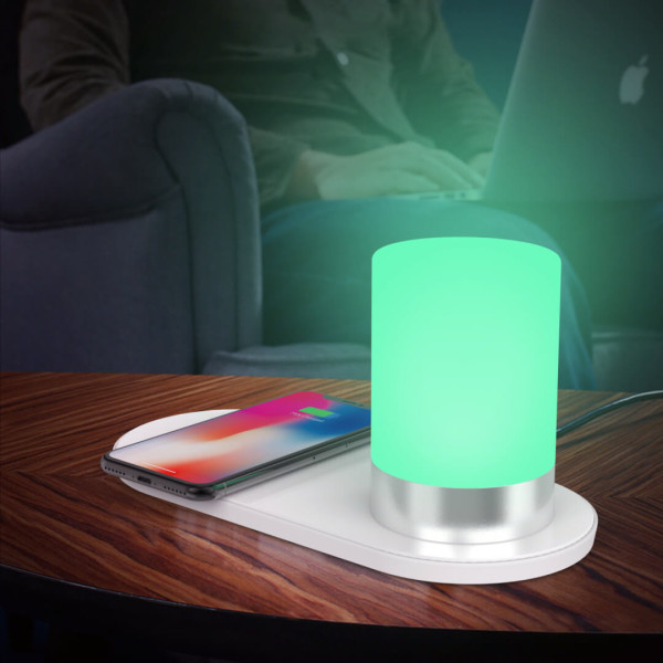 2 IN 1 TOUCH-LAMPE MIT SCHNELL AUFLADENDER KABELLOSER UNTERLAGE