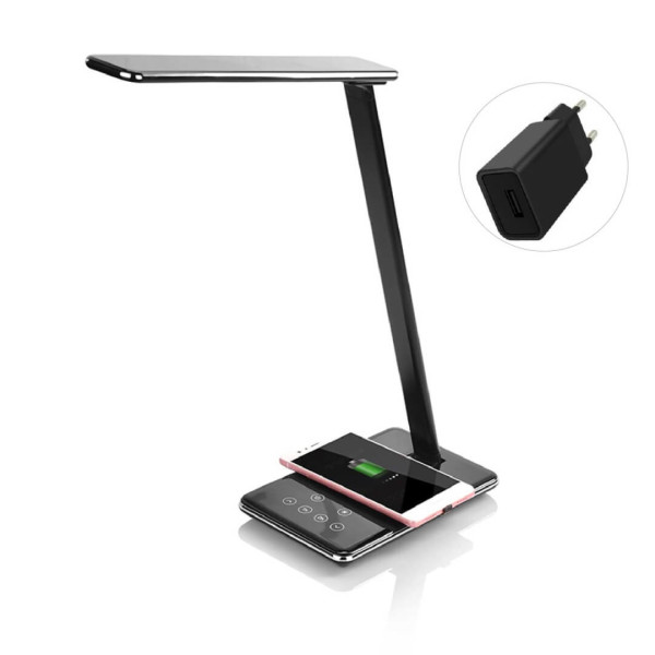 2 IN 1 TOUCH-TISCHLAMPEMIT KABELLOSER UNTERLAGE, + EU LADEADAPTER
