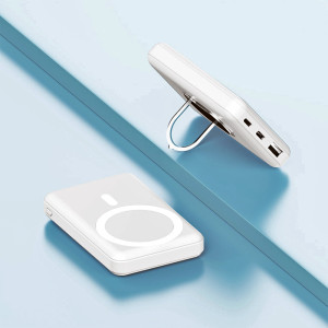 DUALE KABELLOSE POWERBANK (QI STANDARD) MIT DISPLAY, 10000 MAH - Reklamnepredmety
