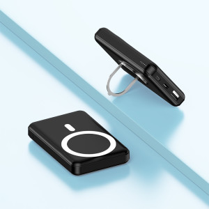 DUALE KABELLOSE POWERBANK (QI STANDARD) MIT DISPLAY, 10000 MAH - Reklamnepredmety