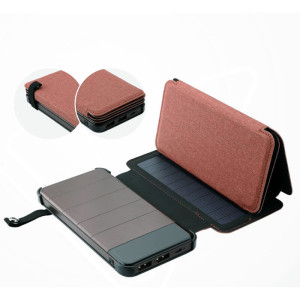 POWER BANK MIT 3 SOLARPANELS, 10000 MAH - Reklamnepredmety