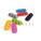 SELBSTKLEBENDER ORGANISATOR FÜR 3 KABEL - POU028_4 - variant PU POU028-q00001